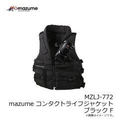 オレンジブルー　MZLJ-772 mazume コンタクトライフジャケット ブラック F