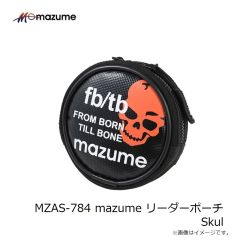 オレンジブルー　MZAS-784 mazume リーダーポーチ Skull