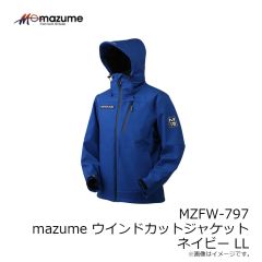 オレンジブルー　MZFW-797 mazume ウインドカットジャケット ネイビー LL