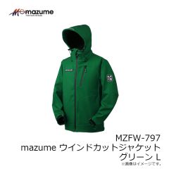 オレンジブルー　MZFW-797 mazume ウインドカットジャケット グリーン L