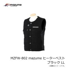 オレンジブルー　MZFW-802 mazume ヒーターベスト ブラック LL
