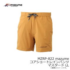 オレンジブルー　MZRP-822 mazume コアショートレインパンツ マスタード LL