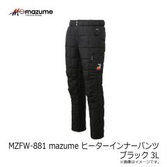 オレンジブルー　MZFW-881 mazume ヒーターインナーパンツ ブラック 3L