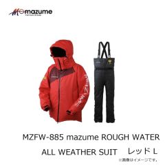 オレンジブルー　MZFW-885 mazume ROUGH WATER ALL WEATHER SUIT レッド L