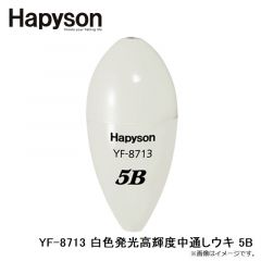 ハピソン　YF-8713 白色発光高輝度中通しウキ 5B