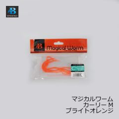 ソルトウォーターボーイズ　マジカルワーム カーリー M　ブライトオレンジ