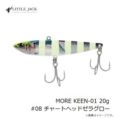 リトルジャック　MORE KEEN-01 モア キーン01 20g #08 チャートヘッドゼラグロー