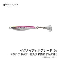 リトルジャック　イグナイテッドブレード 5g #07 CHART HEAD PINK IWASHI