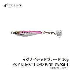 リトルジャック　イグナイテッドブレード 10g #07 CHART HEAD PINK IWASHI