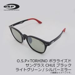 OSP　O.S.P×TORHINO ポラライズド サングラス CHUI チュイ ブラック ライトグリーン/シルバーミラー(ポラファイン)