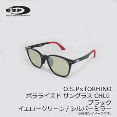 OSP　O.S.P×TORHINO ポラライズド サングラス CHUI チュイ ブラック イエローグリーン/シルバーミラー(ポラウィングライト)