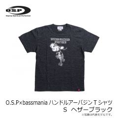 OSP　O.S.P×bassmaniaハンドルアーバジンTシャツ　ヘザーブラック  S