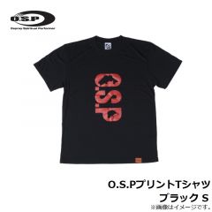 O.S.PプリントTシャツ ターコイズブルー M
