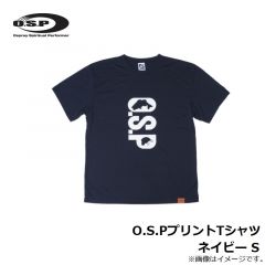 O.S.PプリントTシャツ ターコイズブルー M
