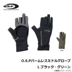 OSP　O.S.Pパームレスミドルグローブ S ブラック・ネイビー