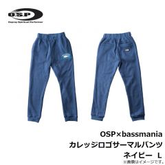 OSP×bassmania カレッジロゴサーマルパンツ ネイビー  L
