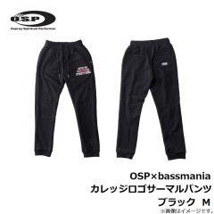 OSP×bassmania カレッジロゴサーマルパンツ ブラック  M

