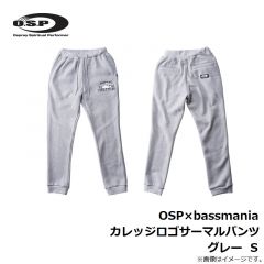 OSP×bassmania カレッジロゴサーマルパンツ グレー  S
