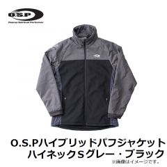 OSP　O.S.Pハイブリッドパフジャケットハイネック XL ブラウン・ブラック