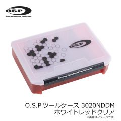 OSP　O.S.Pツールケース-3020NDDM ホワイト・レッド/クリア