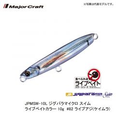 JPMSW-10L ジグパラマイクロ スイム ライブベイトカラー 10g　#80 ライブイワシ(ケイムラ)
