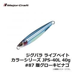 メジャークラフト　ジグパラ ライブベイトカラーシリーズ JPS-40L 40g　#87 腹グローキビナゴ