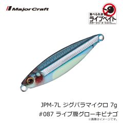 JPM-7L ジグパラマイクロ 7g　#087 ライブ腹グローキビナゴ
