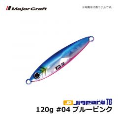 メジャークラフト　ジグパラ・タングステン　80g　#04 ブルーピンク　メタルジグ