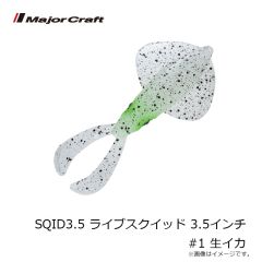メジャークラフト　SQID3.5 ライブスクイッド 3.5インチ #1 生イカ