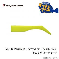 メジャークラフト　HMO-SHAD3.5 浜王シャッドテール 3.5インチ #030 グローチャート