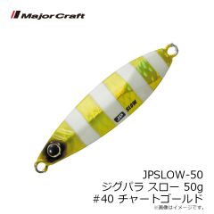 メジャークラフト　JPSLOW-50 ジグパラ スロー 50g #040 チャートゴールドゼブラ