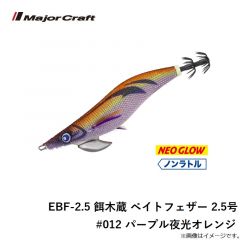 EBF-2.5 餌木蔵 ベイトフェザー 2.5号 #011 パープル夜光レッドパープル
