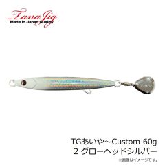 タナジグ　TGあいや～Custom 60g 2 グローヘッドシルバー