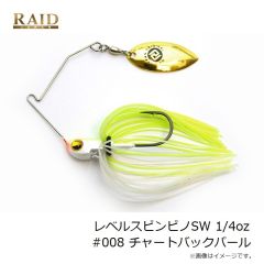 レイドジャパン　レベルスピンピノSW 1/4oz #008 チャートバックパール