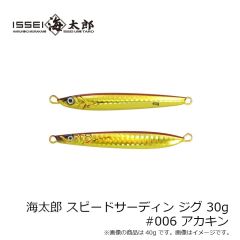 一誠　海太郎 スピードサーディン ジグ 30g #006 アカキン