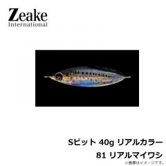 ジーク　Sビット 40g リアルカラー 81 リアルマイワシ
