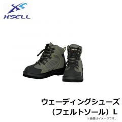 エクセル　OH-081 ウェーディングシューズ (フェルト底) L (26.0-26.5) カーキ