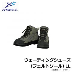エクセル　OH-081 ウェーディングシューズ (フェルト底) LL(27.0-27.5) カーキ