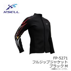 エクセル　FP-5271 フルジップジャケット ブラック M