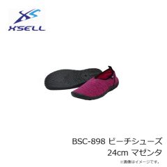 エクセル　BSC-898 ビーチシューズ 24cm マゼンタ