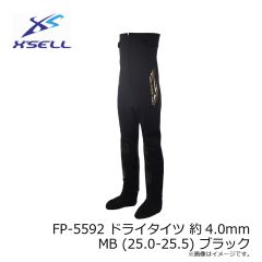 エクセル　LFC-509 ウェットスーツ4点セット(3.5mmパイル地) 3L ブラック