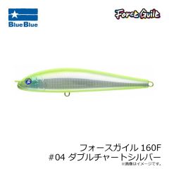ブルーブルー 　フォースガイル160F #04 ダブルチャートシルバー
