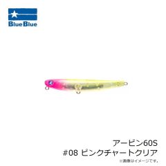 ブルーブルー　アービン60S #08 ピンクチャートクリア