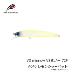 ペイフォワード　V3 minnow V3ミノー 72F #008 クラウン