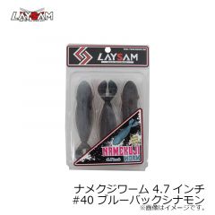 レイサム　ナメクジワーム 4.7インチ #40 ブルーバックシナモン