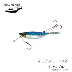リアルフィッシャー　あじごスロー 120g イワシブルー