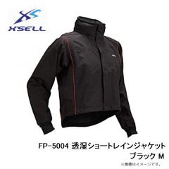 エクセル　FP-5004 透湿ショートレインジャケット ブラック M
