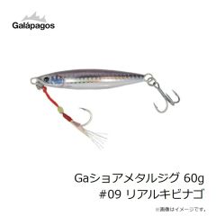 ガラパゴス　Gaショアメタルジグ 60g #09 リアルキビナゴ