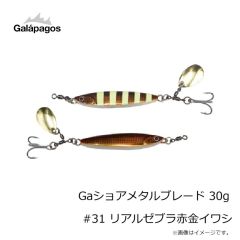 ガラパゴス　Gaショアメタルブレード 30g #31 リアルゼブラ赤金イワシ