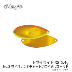 ヴァルケイン　レベルオンディーヌ トワイライト XS 6.4g No.8 蛍光オレンジチャート/ロイヤルゴールド